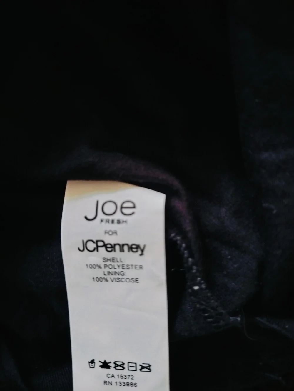 Joe Fresh for JCPenney Black Sequin Mini Skirt Medium Lined With 100% Viscose